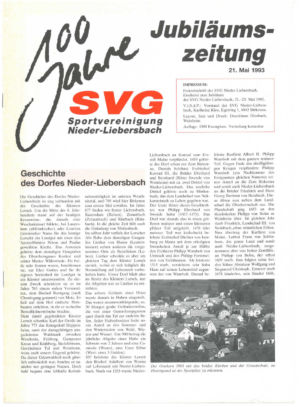 Jubiläumszeitung 100 Jahre SVG Seite 01