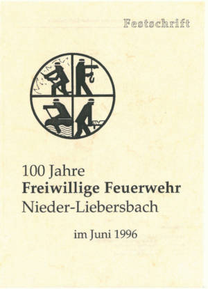 Festschrift 100 Jahre Feuerwehr Seite 01