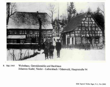 Hauptstraße / Wohnhaus, Getridemühle und Backhaus, Hauptstr. 94