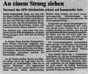 Vorstandssitzung SPD 1997